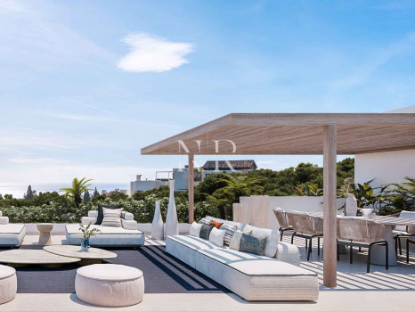 Newly built villa in Urbanisation Cascada de Camoján with panoramic sea views for sale