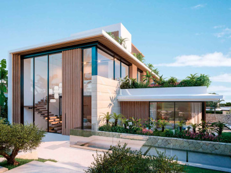 Newly built villa in Urbanisation Cascada de Camoján with panoramic sea views for sale