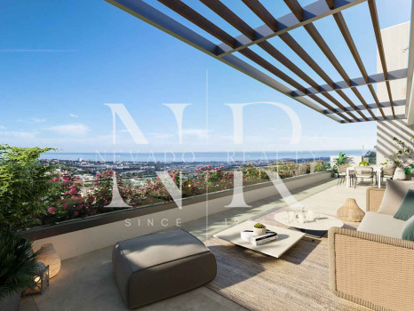 Appartement nouvellement construit à Benahavís avec vues panoramiques dans une communauté fermée à vendre