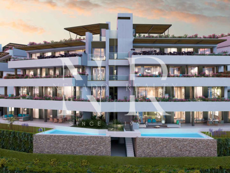 Appartement nouvellement construit à Benahavís avec vues panoramiques dans une communauté fermée à vendre