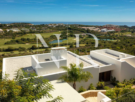 Villa in Finca Cortesin with panoramic sea views in Casares for sale