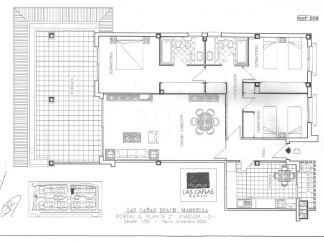 Flat in Las Cañas Beach, front line beach on the Golden Mile for sale