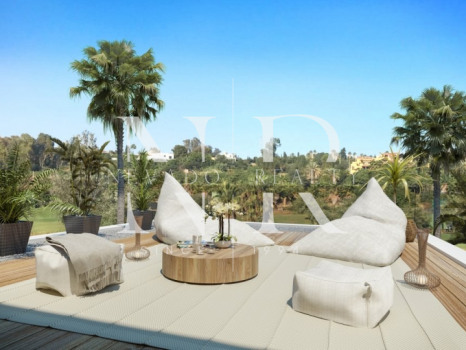 6 brand new modern villas in Estepona on the first line of golf
