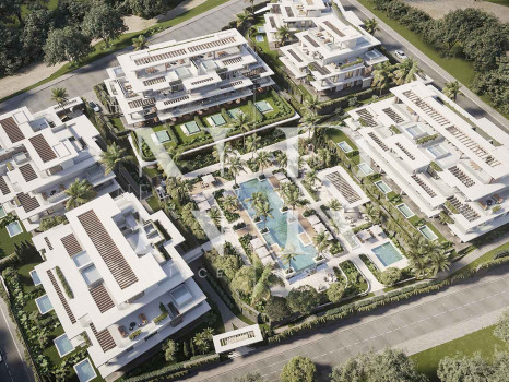 Essence Residences, apartments and penthouses under construction in Los Flamingos with sea views for sale