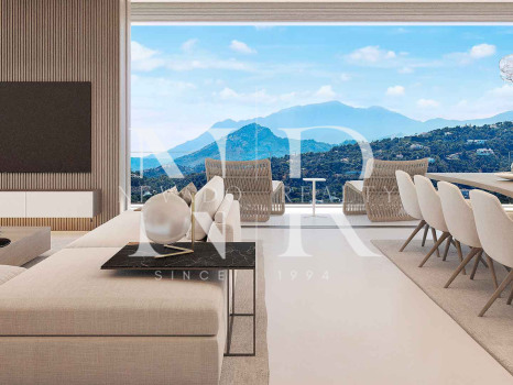 Villas under construction in El Real de la Quinta with panoramic sea views for sale