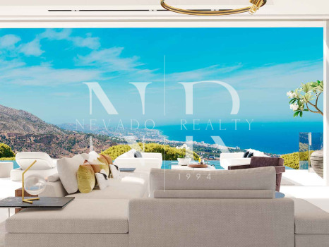Villas under construction in El Real de la Quinta with panoramic sea views for sale