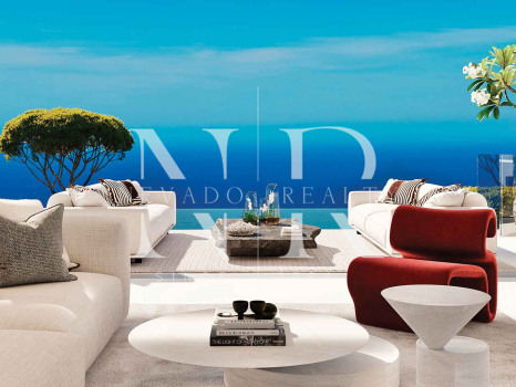 Villas under construction in El Real de la Quinta with panoramic sea views for sale