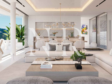 Villas under construction in El Real de la Quinta with panoramic sea views for sale