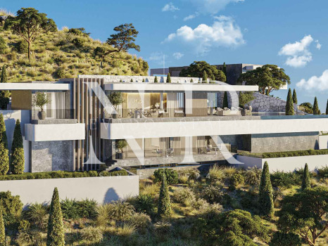 Villas under construction in El Real de la Quinta with panoramic sea views for sale