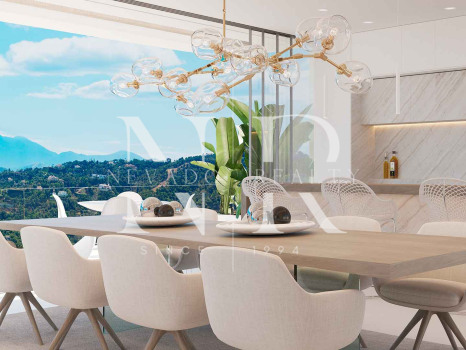 Villas under construction in El Real de la Quinta with panoramic sea views for sale