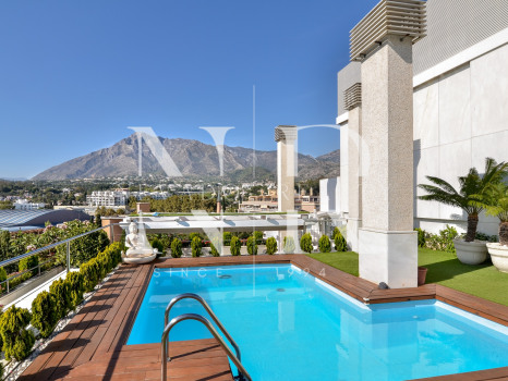 Penthouse à Don Gonzalo avec vue panoramique et piscine privée à vendre