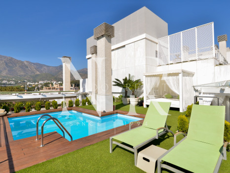 Penthouse à Don Gonzalo avec vue panoramique et piscine privée à vendre