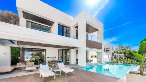 Stilvolle moderne Villa in La Fuente, Gehweite zum Strand in Marbella Stadt