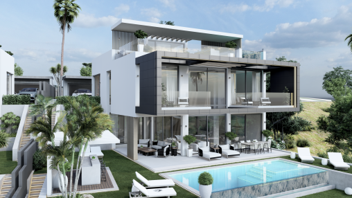 La Alqueria: New build luxury villa with stunning sea and golf views