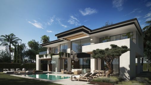 Elegant Villa in San Pedro Beach with Private Pool, Solarium, and Advanced Home Technologies