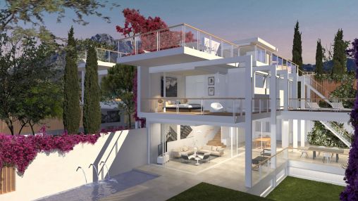 Marbella Stadt: Moderne Villa im Bau