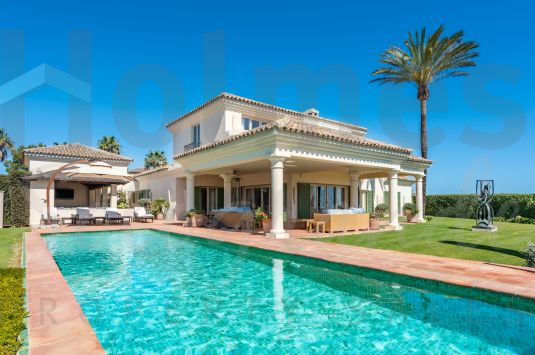 Fabulous designed villa built on an elevated plot with wonderful golf and sea views.