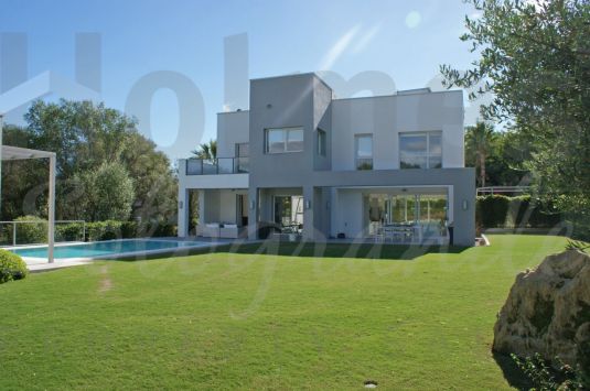 A contemporary villa bordering a green zone in Sotogrande Costa.