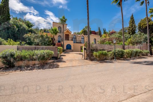 3 storey villa with an elevated position in Sotogrande Alto with views to Valderrama, La Reserva, Sierra Bermeja and the sea in the distance.