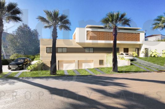 Spectacular project of a modern villa in the B zone, Sotogrande Costa.