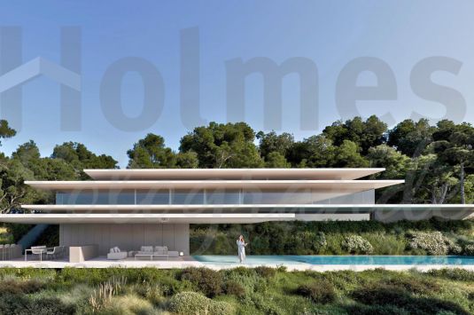 Villa Halo es una villa ultramoderna y de diseño minimalista bordeando el campo de golf de La Reserva. En Construcción.