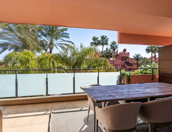 Renovated beachside apartment for sale in Las Salinas, Estepona