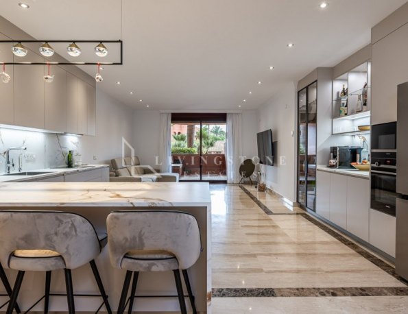 Renovated 4-Bedroom Ground Floor Apartment near the Beach in a Luxury Complex