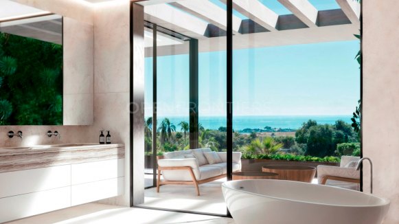 Villa Ebony: Nieuwbouwvilla met Uitzicht op Zee, dicht bij de school, in Sotogrande – Ontworpen door Lago Architects