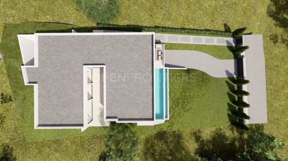 Modern villa in Sotogrande with completed structure and premium design