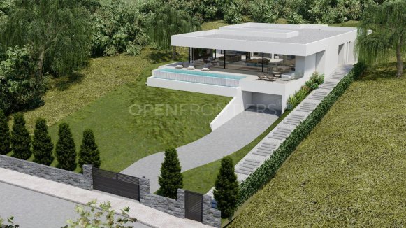 Modern villa in Sotogrande with completed structure and premium design