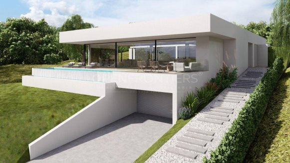 Modern villa in Sotogrande with completed structure and premium design
