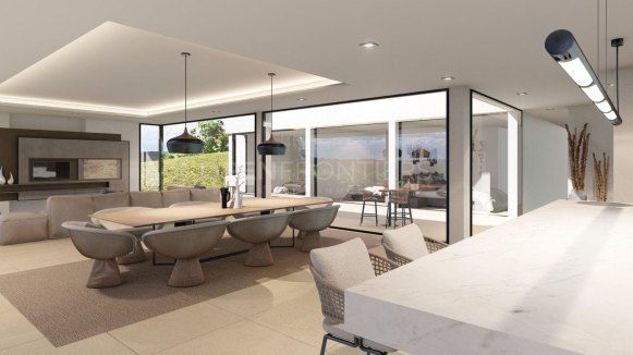 Modern villa in Sotogrande with completed structure and premium design