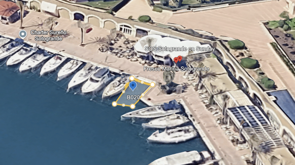 Prime 15m² Mooring with Panoramic Marina Views in Sotogrande Puerto Deportivo