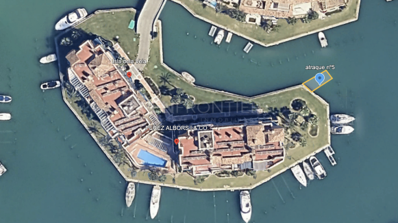 Exclusive 12 x 4.5 m berth in Isla de la Vela, ideally located in Sotogrande Marina