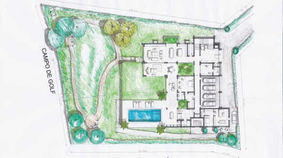 Plot in Sotogrande Alto with Almenara golf views