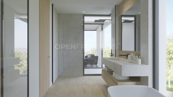 Preciosa y moderna villa de nueva construcción de 5 dormitorios y 5 baños en la zona F de Sotogrande