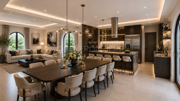 Family villa in Sotogrande Alto with panoramic sea views
