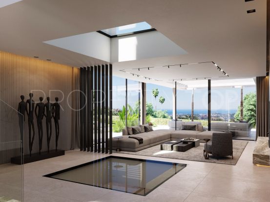 Brand new ultra-deluxe villa with sea views for sale in prime Los Flamingos Golf, Benahavis