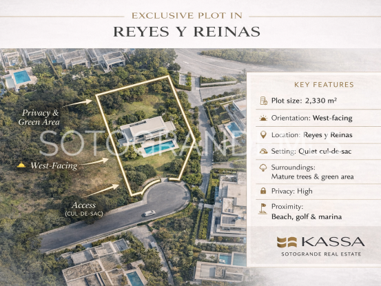 Plot for sale in Kings & Queens, Sotogrande Costa | Kassa Sotogrande Real Estate
