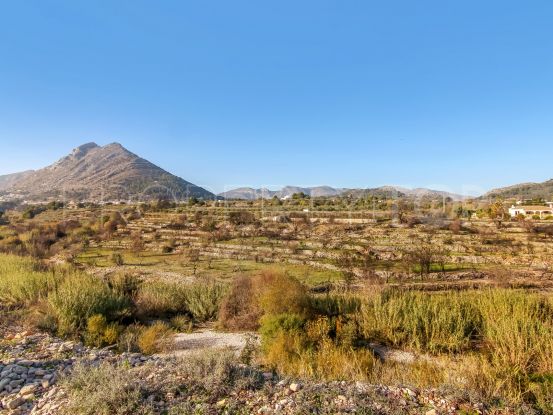 Large rustic plot of land of almost 11,000 m2 in Parcent with permission to build a house of 206 m2
