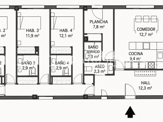 For sale apartment with 5 bedrooms in La Reserva | MarSotogrande