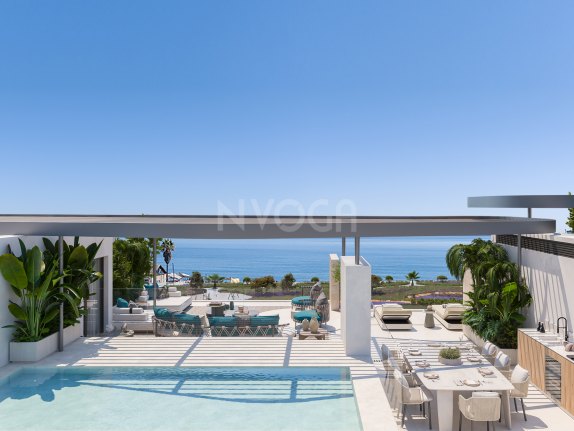 Spectacular 3 bedroom penthouse with paronamic views of the Costa del Sol in Manilva Beach