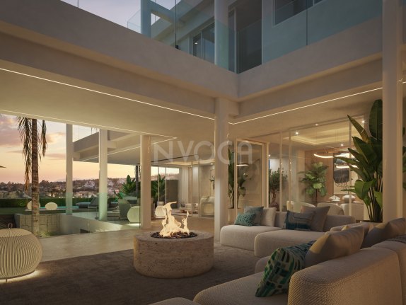 Villa de lujo en Marbella, zona Valdeolletas, con piscina privada y vistas al mar