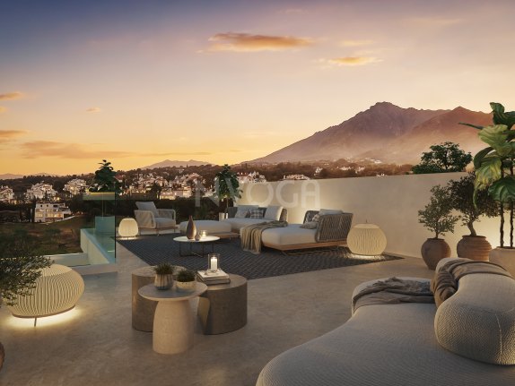 Villa de lujo en Marbella, zona Valdeolletas, con piscina privada y vistas al mar