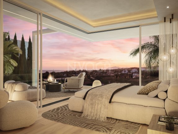 Villa de lujo en Marbella, zona Valdeolletas, con piscina privada y vistas al mar
