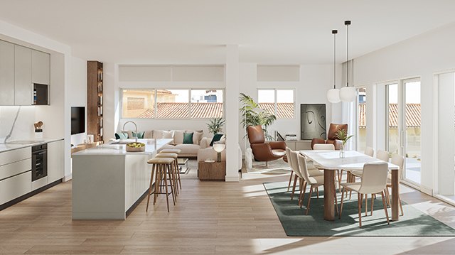 Dúplex con vistas 180º al mar en Málaga este