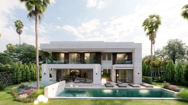 VILLA NEDA |VILLA CONTEMPORÁNEA CON VISTAS AL MAR Y A LA MONTAÑA EN MARBELLA