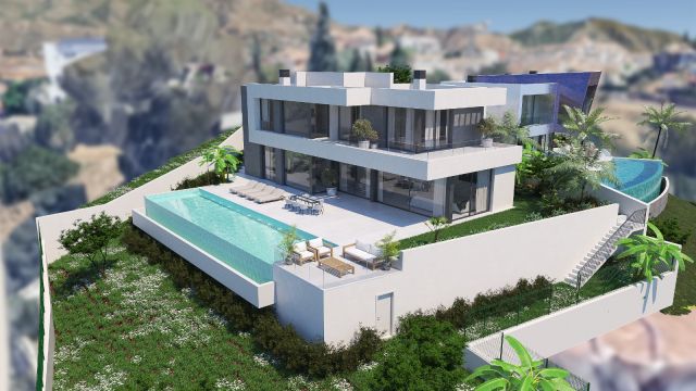 VILLA ORIANA |VILLA CONTEMPORÁNEA EN MIJAS GOLF CON VISTAS PANORÁMICAS