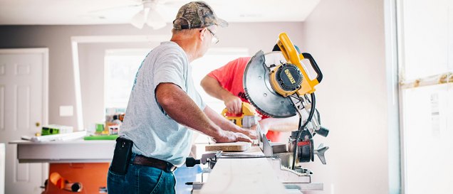 workes at work renovating a house, featured image for the article 