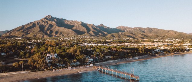 Marbella Golden Mile Aerial Photograph